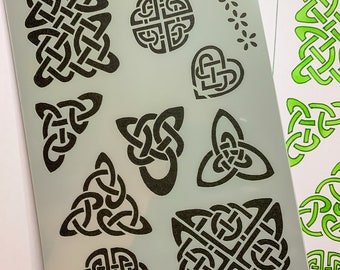 Celtic Viking Knots Journal Stencil (Design 4), Arts Crafts stencil