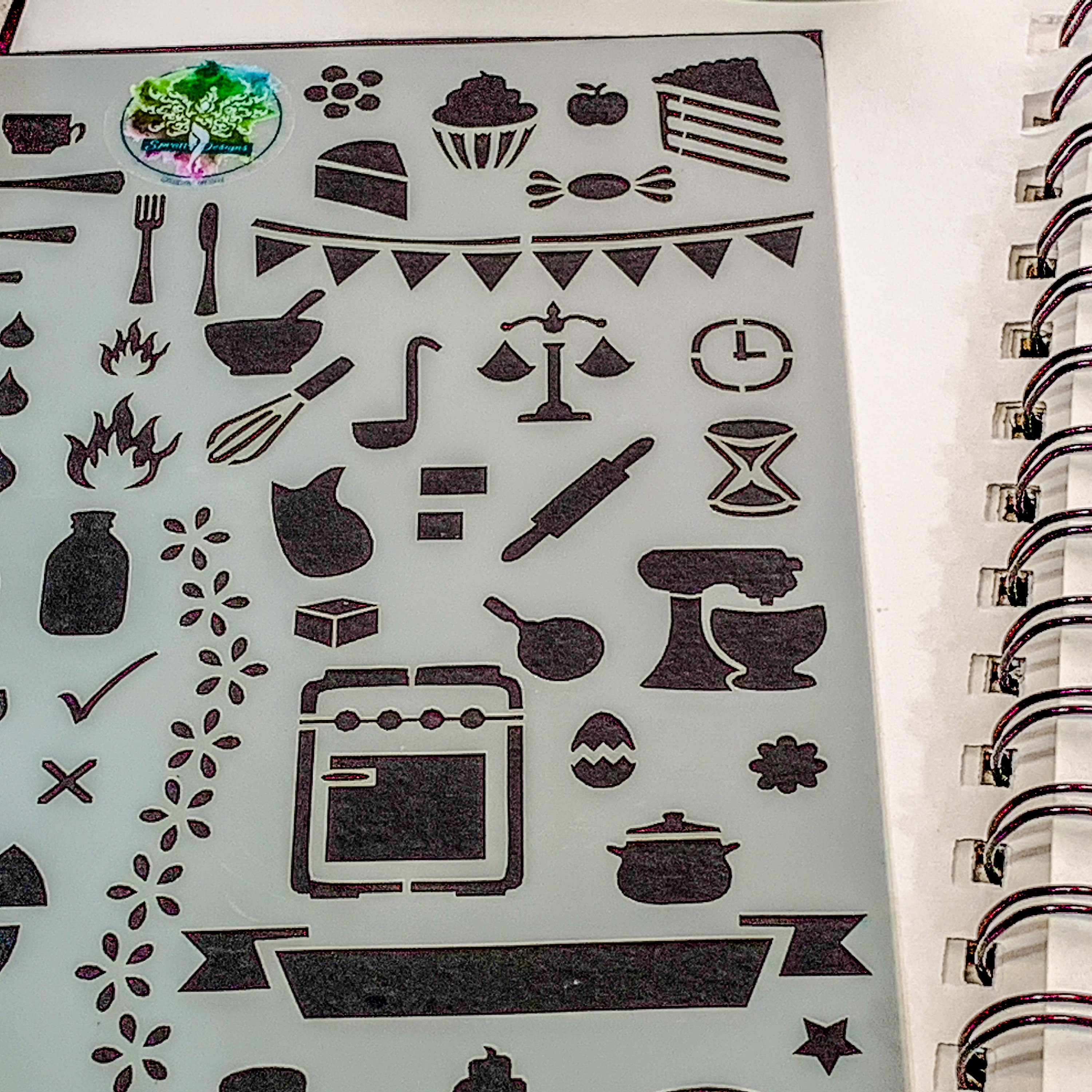 Baking Bullet Journal Stencil Baking Planner Layout Craft Etsy UK