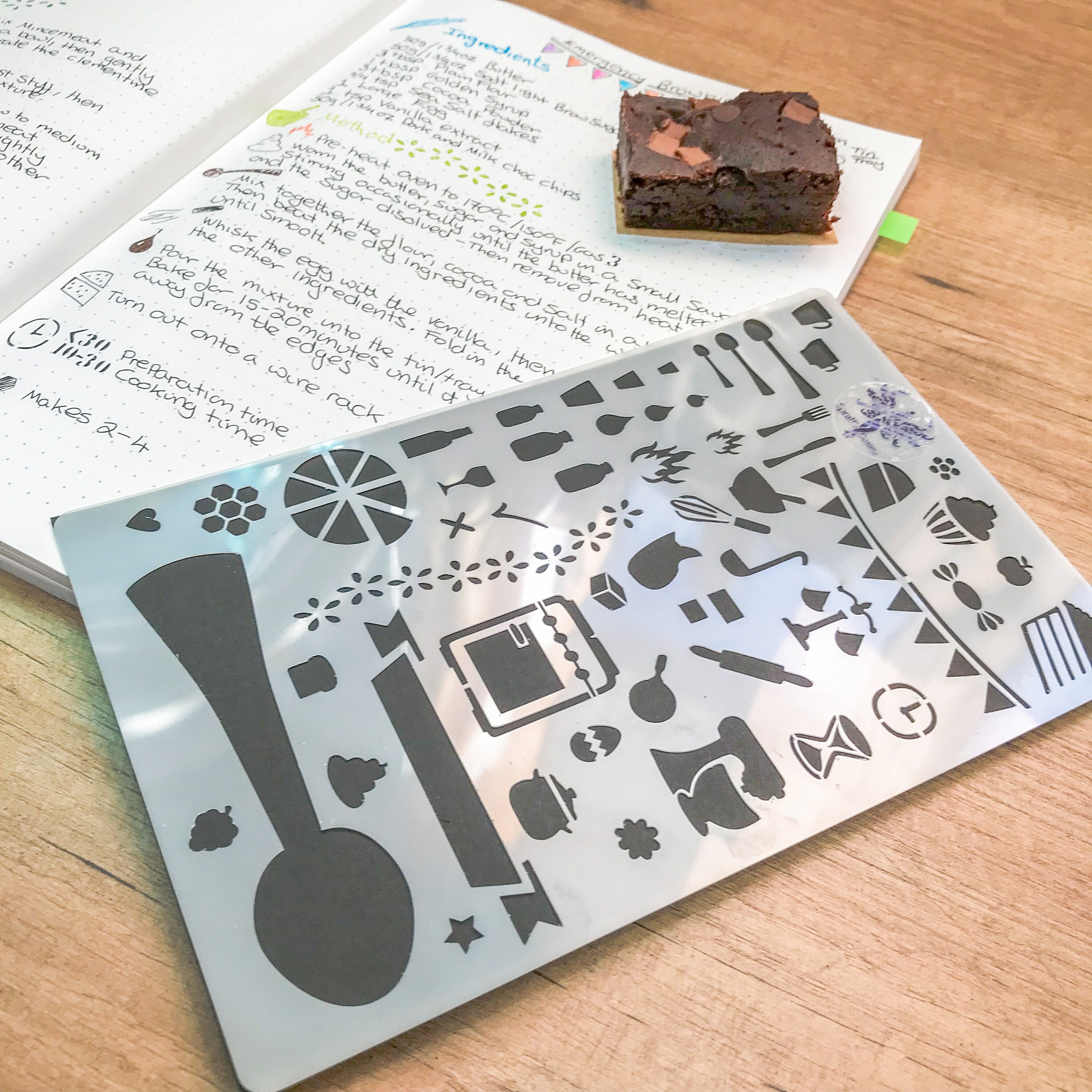 Baking Bullet Journal Stencil Baking Planner Layout Craft Etsy UK