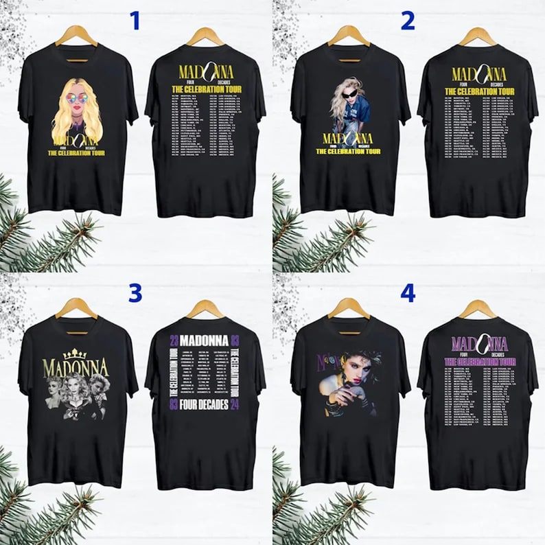 Madonna the Celebration Tour 2024 Unisex Tshirt Sweatshirt, Madonna