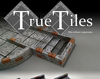 Losetas magnéticas para mazmorras / Set de 62 piezas / D&D / Pathfinder / Juego de rol / Juego de mesa / 40k / TTRPG / Wargaming / Terreno / Losetas reales