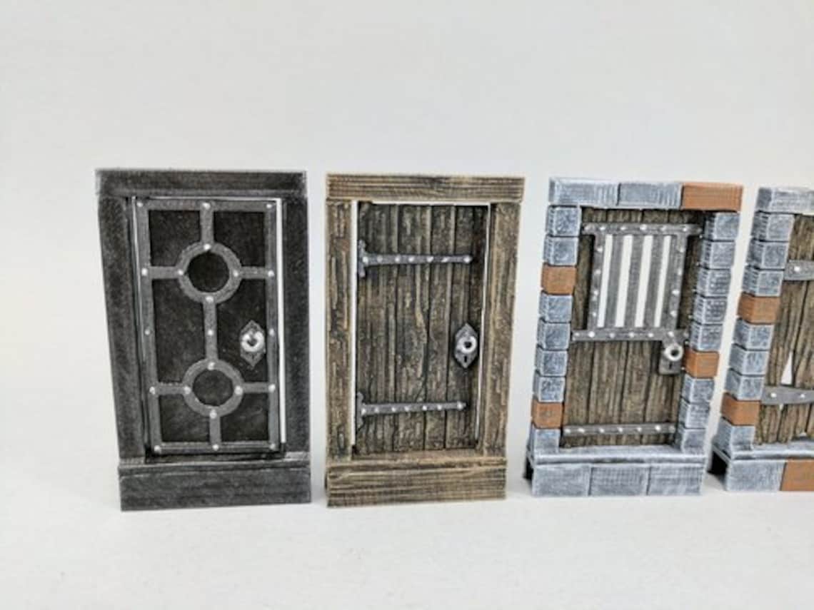 Openable Dungeon Doors / Terrain / Scatter Terrain / Tabletop Gaming ...