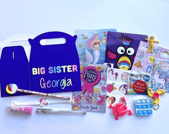 Personalised Big Sister Gift Box: New Baby Gift Sibling Present