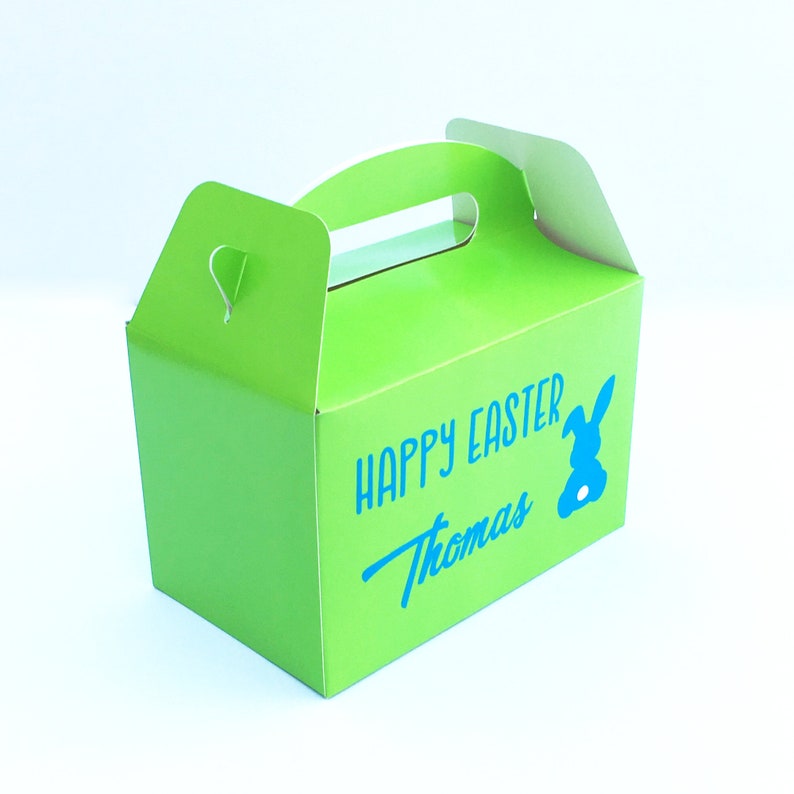 Easter Gift Box / Easter Egg Basket Easter Basket / Happy Etsy
