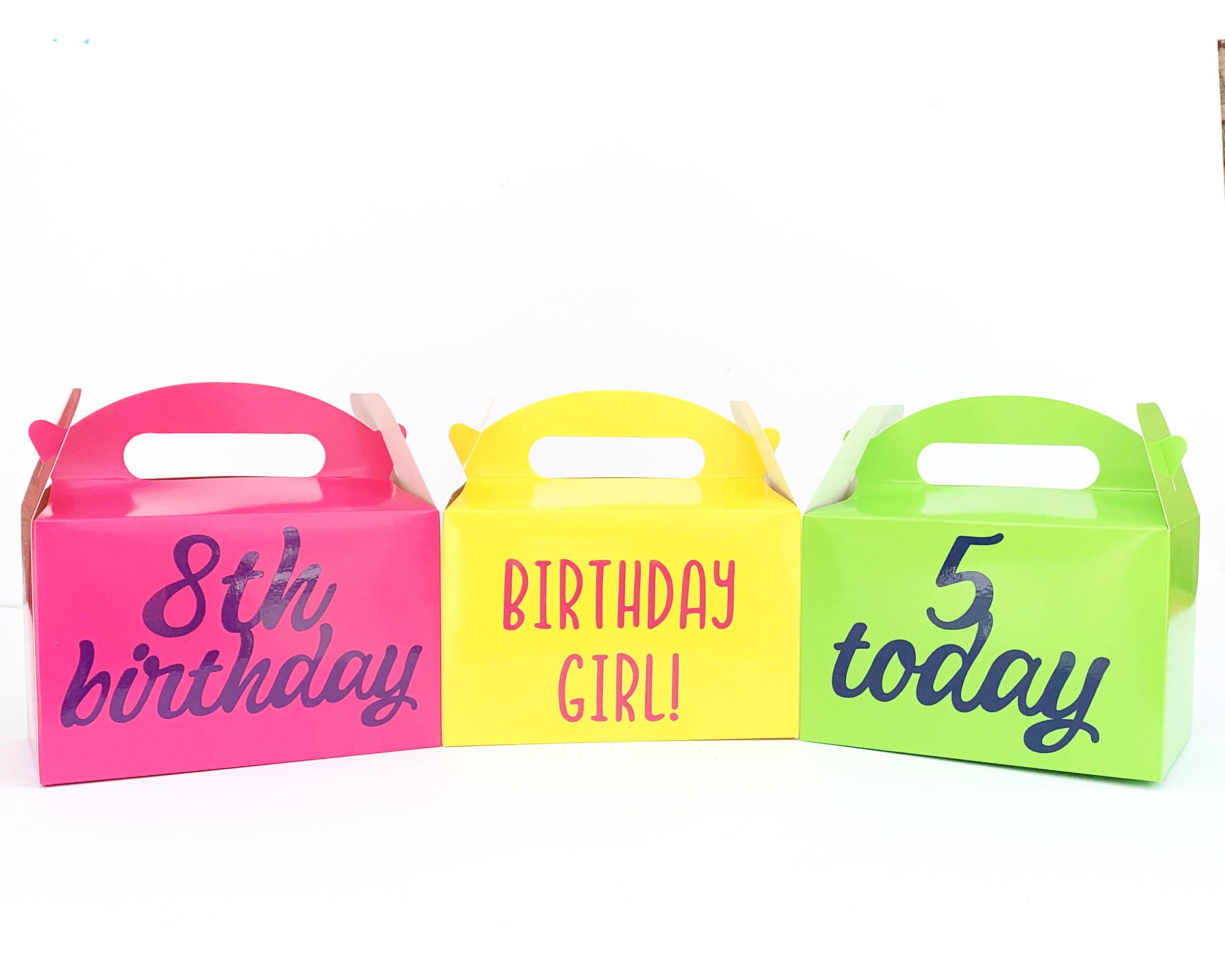 Birthday Gift Box / Birthday Party Bag Happy Birthday Childs Etsy UK