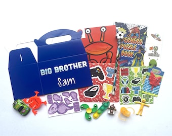 Personalised Big Brother Gift Box: New Baby Gift Sibling Present