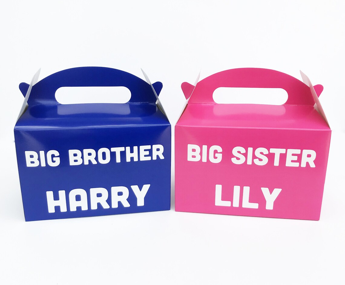 Big Sister Gift Box Big Brother Gift Box New Baby Sibling Etsy