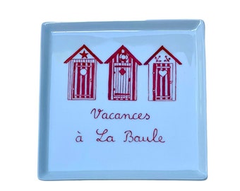 vide-poche personnalisé Cabanes de plage, cadeau pour une maison de bord de mer