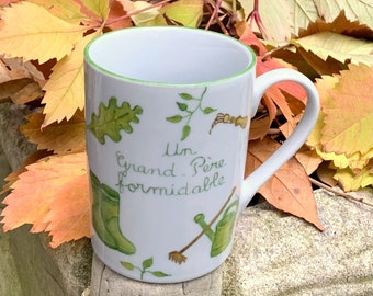 Cadeau pour homme: Mug Campagne et Jardinage personnalisé, cadeau pour un grand-père