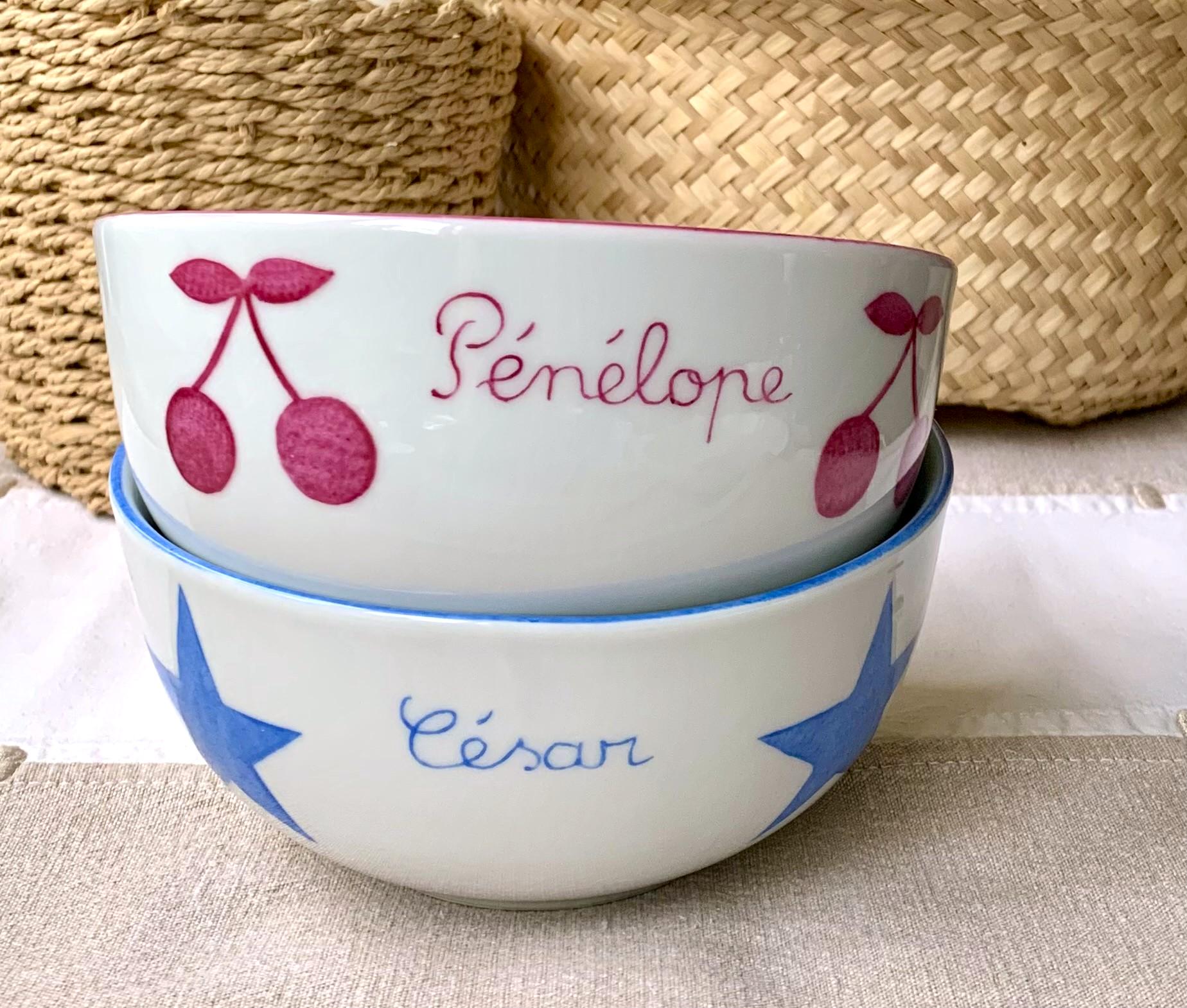 Bol à Céréales Enfant Porcelaine Licorne Dekohelden24 - 250 Ml - 5,8 X 11 Cm