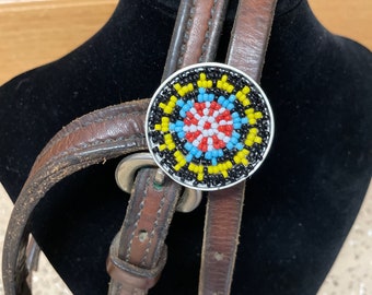 Beaded indian design bridle conchos, beaded star rosettes, Barrel racers, Horse Competitions, Cowgirls, Cowboys, Custom orders. Parade acces