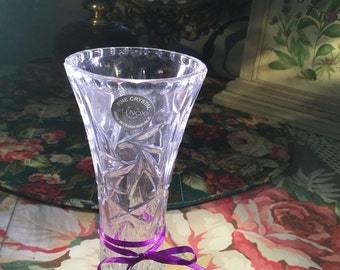 Lenox Crystal "Star" Vase 6" Fine Full-Lead Crystal with Certificate