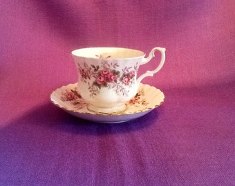 Royal Albert England Lavender Rose Tea Cup and Saucer