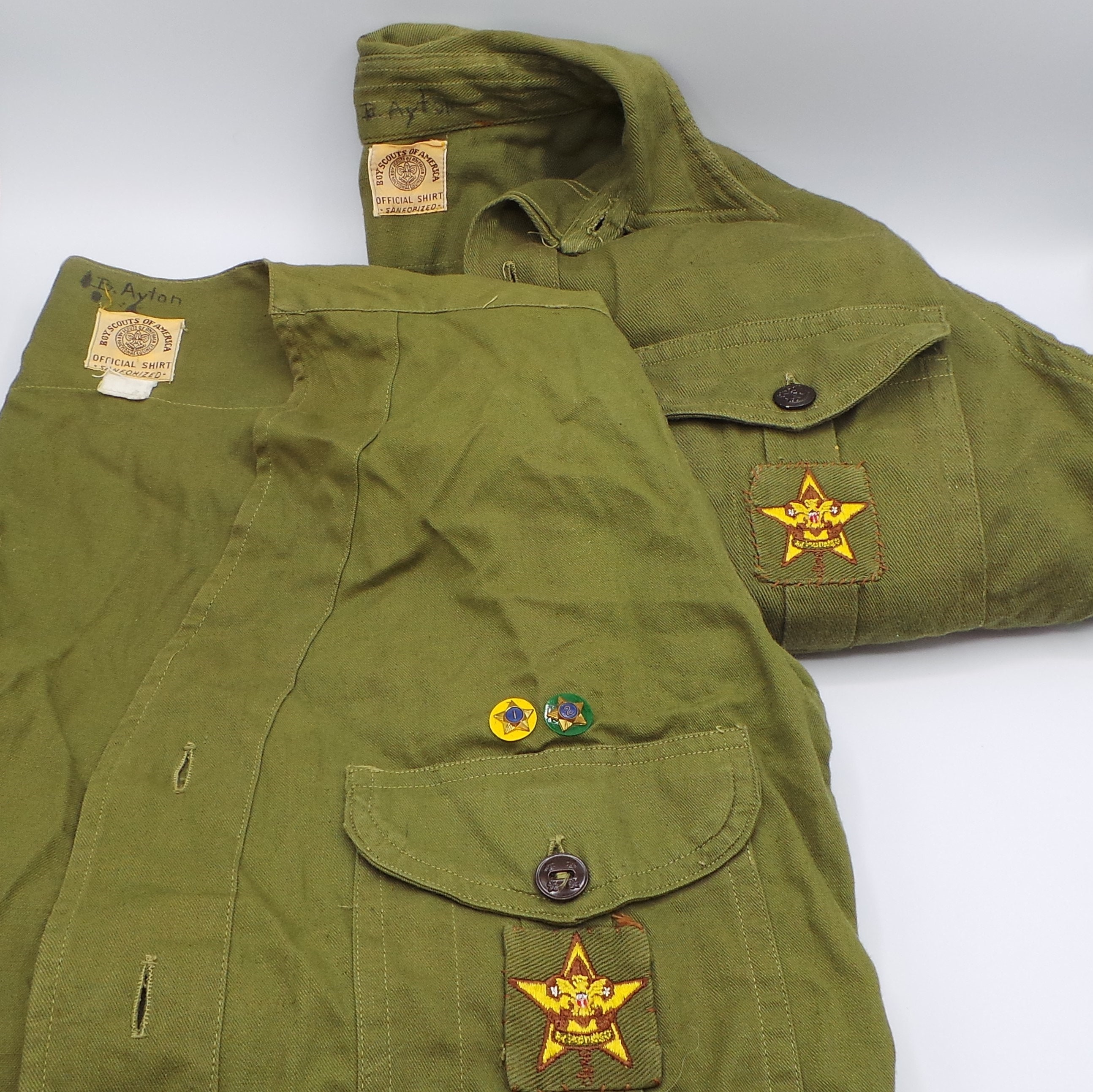 Large Lot of 1953 BOY SCOUTS of America JAMBOREE Uniform Tshirt Sash