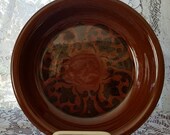 SHEFFIELD AMBERSTONE Vintage FIESTA By Homer Laughline Pie Serving Plate