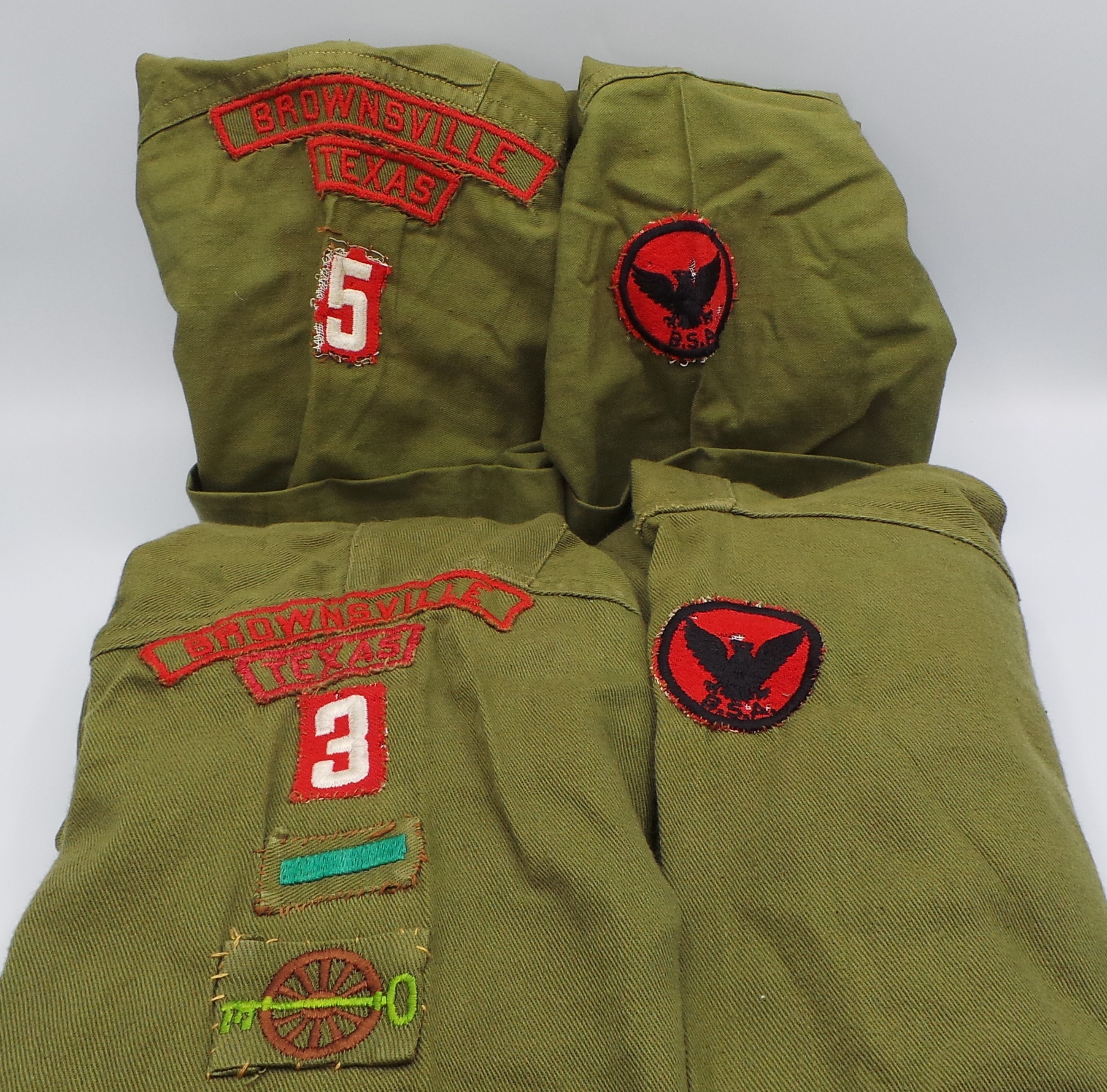 Large Lot of 1953 BOY SCOUTS of America JAMBOREE Uniform Tshirt Sash