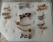 Vintage Cat Eye HORNRIM EYEGLASS Frame Interchangeable Decorative Brow TRIM 9 Pr