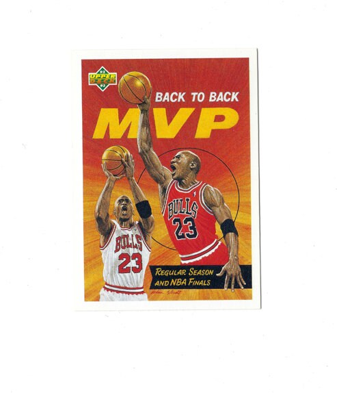 Vintage 1992 Upper Deck Michael Jordan #67 MVP Chicago Bulls