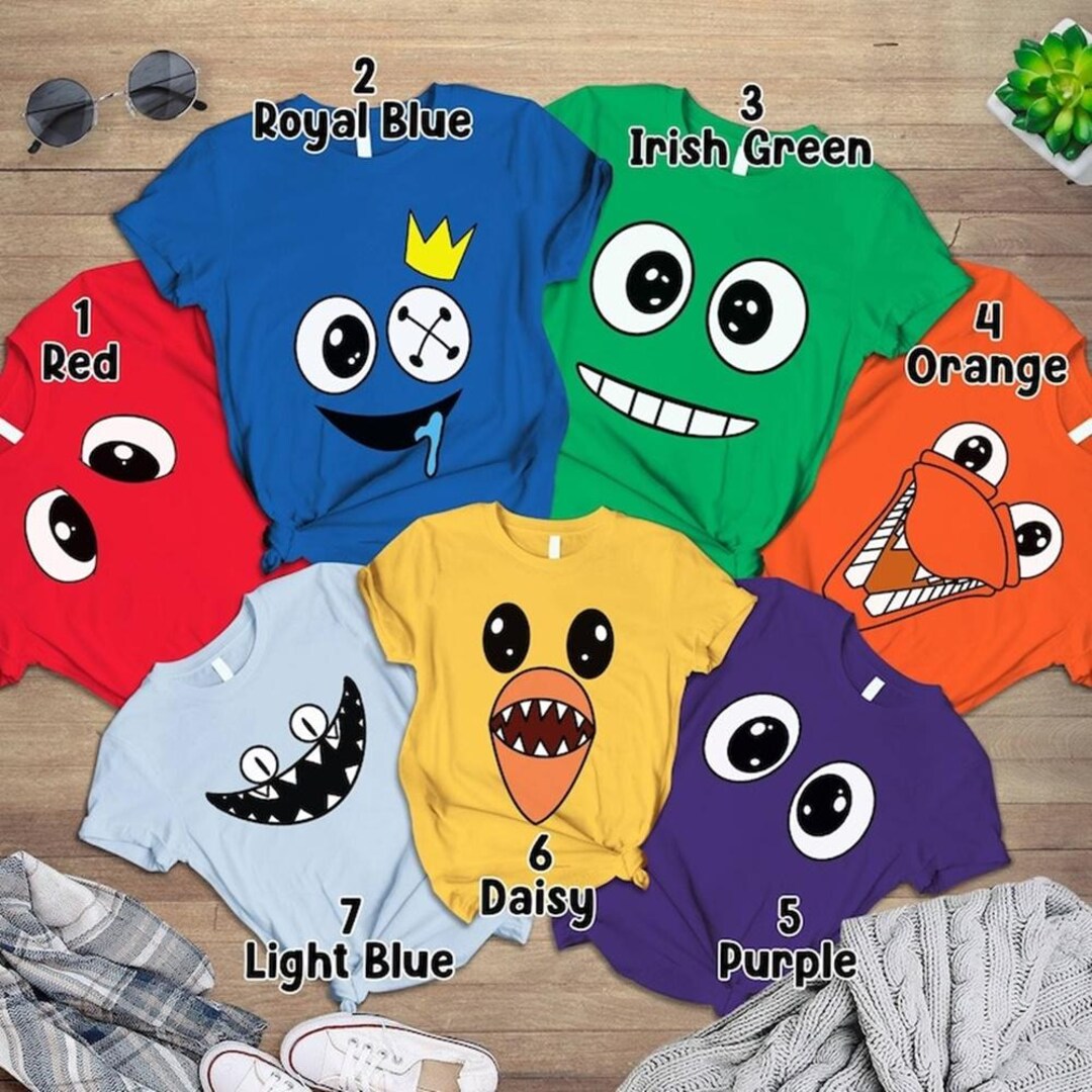 Rainbow Friends Halloween Costume Shirt, Rainbow Friends Matching