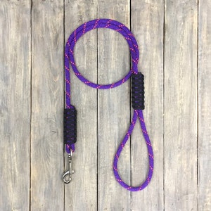 Dog Leash Climbing Rope Leash Purple Leash Heavy Duty Leash Dog Mom Gift Hiking Lover Gift