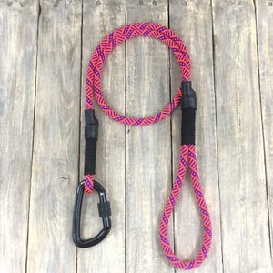 Neon Orange Climbing Rope Dog Leash Custom Leash Gift For Dog Lover