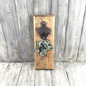 Handmade Bottle Opener Cap Catcher Bottle Opener Magnetic Bottle Opener Wall Mounted