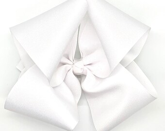 Extra Large Hair Bow - White