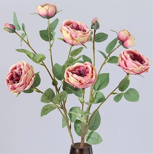 High Quality Faux Rose Stem, Blush / White Wedding Table Centerpiece, White Dinner Table Flowers, Blush Wedding Bouquet Flowers, Home Decor