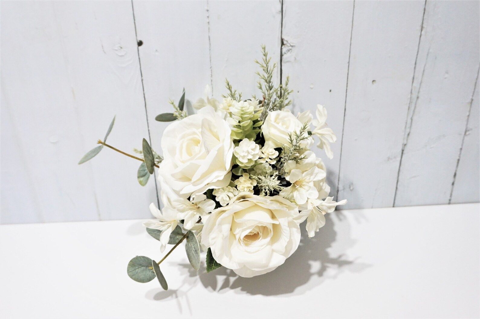 Ivory Wedding Table Centerpiece, Ivory Floral Bouquet, Wedding ...