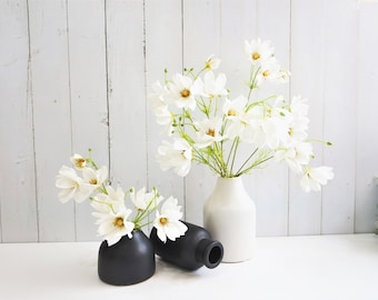 Artificial White Cosmos, Silk Flowers, Faux Bouquet Flowers, Wedding Bouquet DIY, Wedding Centerpiece Flower, Wedding Decor, Home Decor