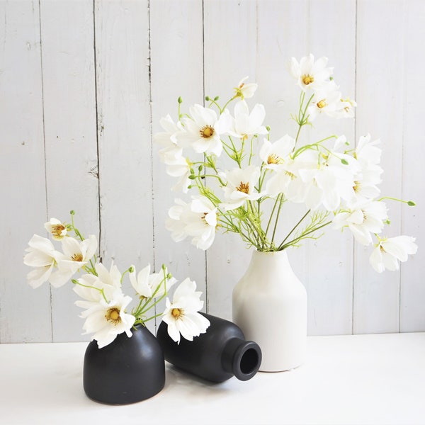 White Silk Flowers Etsy