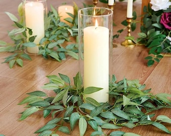 30/64 Inches Greenery Garland, Wedding Backdrop, Wedding Table Runner, Artificial Eucalyptus Garland, Wedding Garland