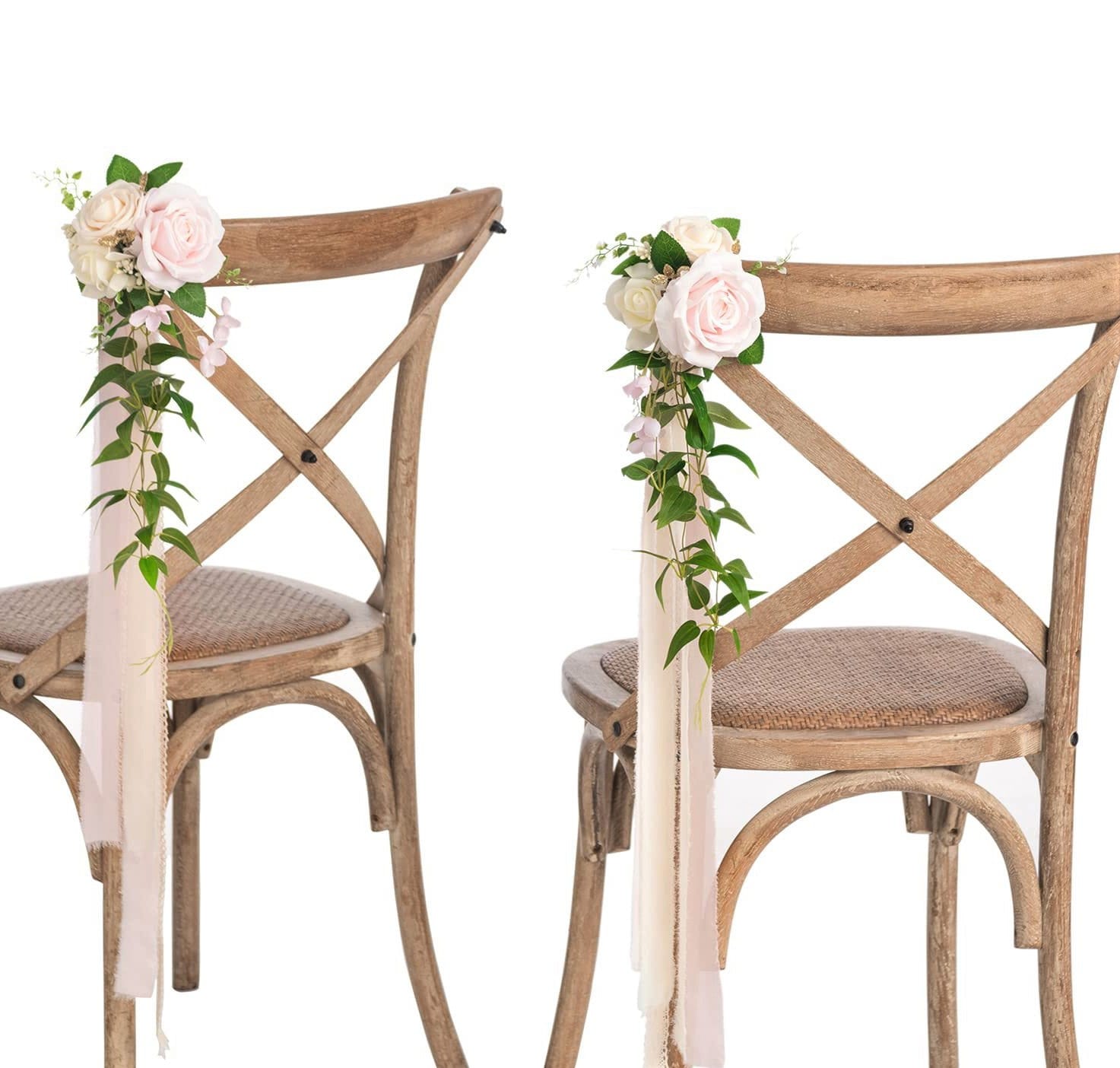 Wedding Chair Back Flowers Wedding Aisle Decor Sunflower Wedding Artificial DIY Tutorial: Pretty Floral Hoop Chair Backs | Love My Dress®, UK