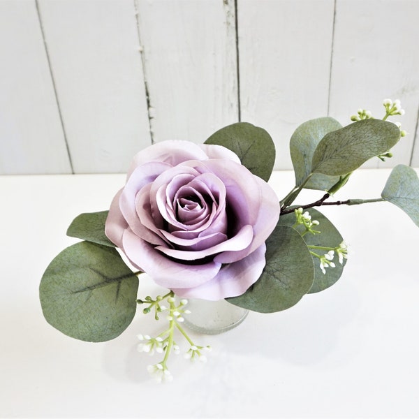 Lavender Rose Wedding Cake Flower, Dusty Purple Wedding Cake Flower Bouquet, Cupcake Flowers, Wedding Cake Decor, Wedding Cake Topper