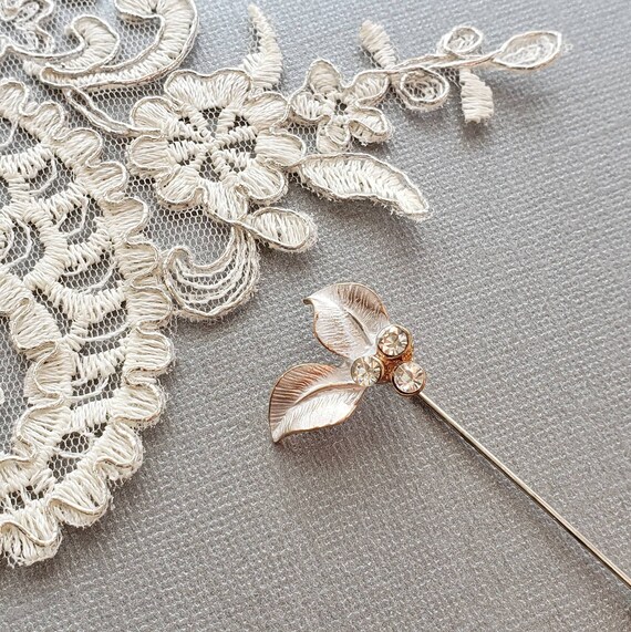 Pearl Rhinestone Stick Hijab Pin | gi1100