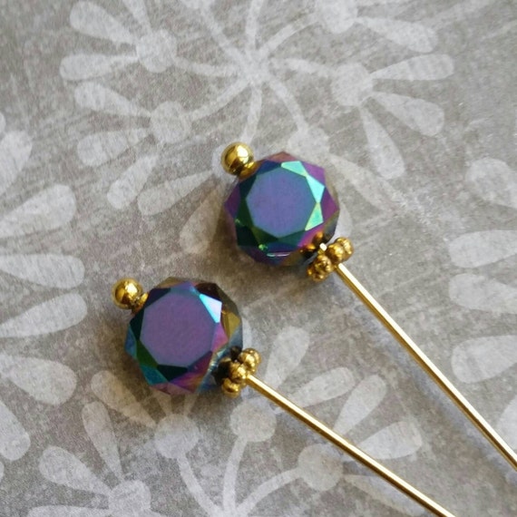 Black Hijab Pin, Scarf Pin, Hijab Accessory, Bridal Hijab, Hat Pin, Lapel  Pin, Stick Pin, Eid Gift, Ramadan Gift, Hijabi Gift, Muslim Gift - Main Image