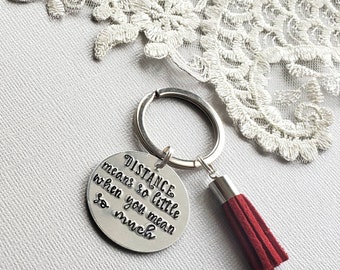 Social Distancing Gift, Long Distance Friendship Gift, BFF Gift, Galentine's Day Gift, Personalized KeyChain, Bestie Gift, Moving Away Gift