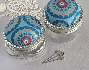 Mason Jar Pin Cushion, Hijab Pin Cushion, Mason Jar Organizer, Sewing Kit, Islamic Gift, Ramadan Gift, Eid Gift, Hijab Gift, Hijab Accessory