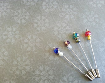Hijab Pin Set - Bedazzled Beads