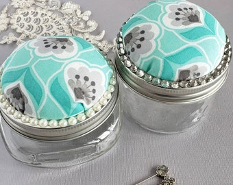 Mason Jar Pin Cushion, Hijab Pin Cushion, Mason Jar Organizer, Sewing Kit, Islamic Gift, Ramadan Gift, Eid Gift, Hijab Gift, Hijab Accessory