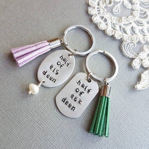 Personalized Gift, Islamic Wedding Gift, Muslim Couple Gift, Personalized, Tassel KeyChain, Eid Gift, Ramadan Gift, Quran verse, Party Favor