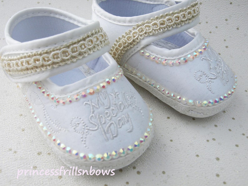 christening pram shoes