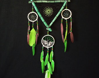 Large Dream catcher, handmade, unique, natural, green