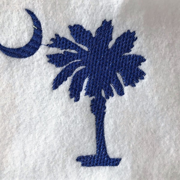 South Carolina/Palmetto State Embroidery File, 4x4 Instant Download