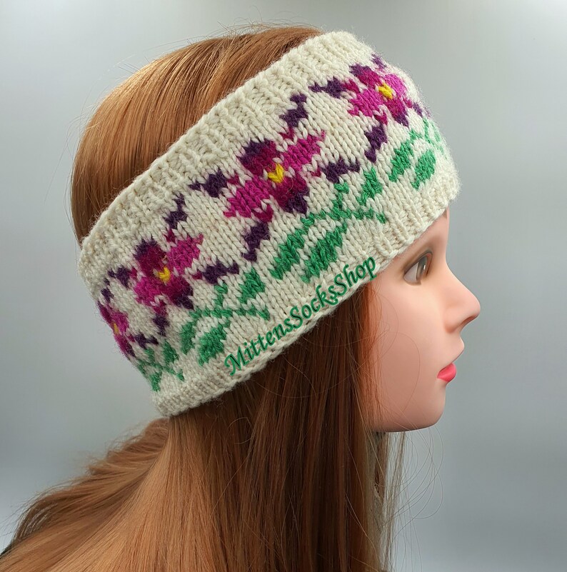 thumbnail image 2 of Alayna Knit Headband Ear Warmer 2-Pack – Burgundy & Confetti Pink, One Size 2 of 5