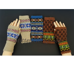 Fingerless Gloves, Hand Knit Fingerless Gloves, Fingerless Mittens, Wool Mittens, Arm Warmers, Driving Gloves, Hand Warmers, Wrist Warmers