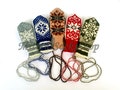 Hand Knitted Wool Christmas Mittens: Nordic Style Kids Winter Gloves product logo