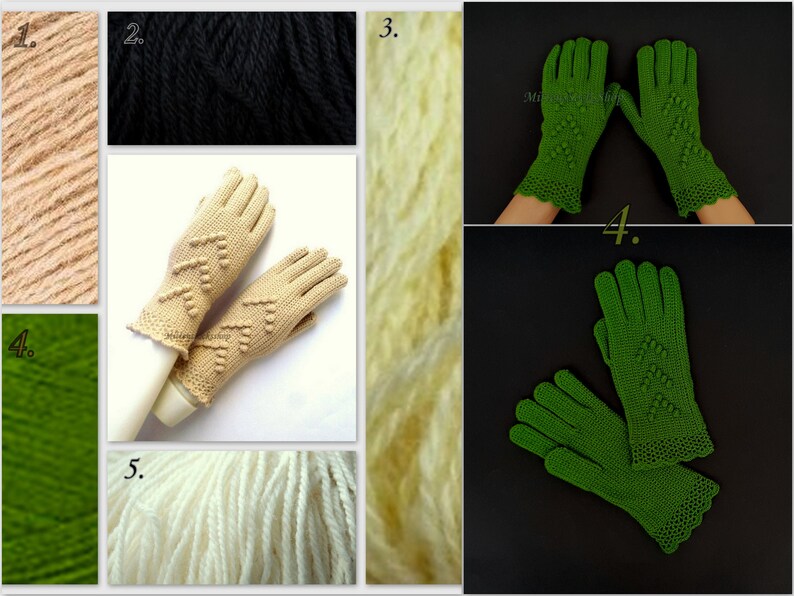 Gloves with Fingers Women's Gloves with Fingers Girl's Etsy