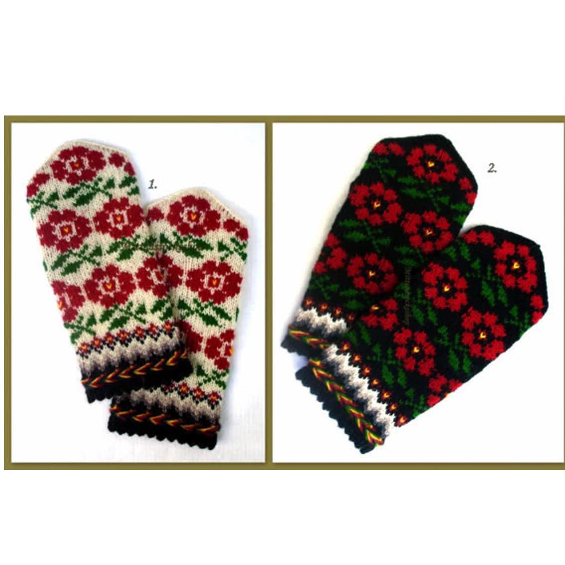 Hand Knit Mittens, Wool Mittens, Hand Knit Gloves, Knit Latvian Mittens