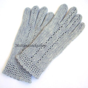 Gloves with Fingers, Crochet Gloves, Womens Gloves with Fingers, Girls Finger Gloves, Knit Wool Gloves, Fingerless Gloves, Arm Warmers, Gift image 2